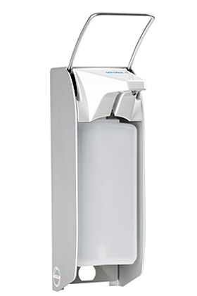 Prparatespender KHK 1000 kurzer Armhebel, mit Edelstahlpumpe, Schlke & Mayr, medishop.de