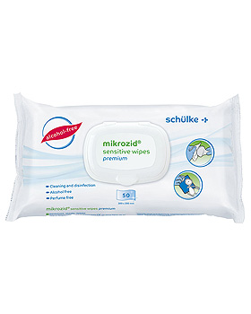 mikrozid sensitive wipes premium Desinfektionstcher (12 x 50 T.), Schlke & Mayr, medishop.de
