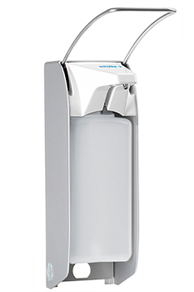 Prparatespender KHL 1000 langer Armhebel, mit Edelstahlpumpe, Schlke & Mayr, medishop.de