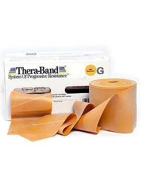 TheraBand 12,8 cm x (2 x 22,75 m) max. stark - gold, Thera Band, medishop.de