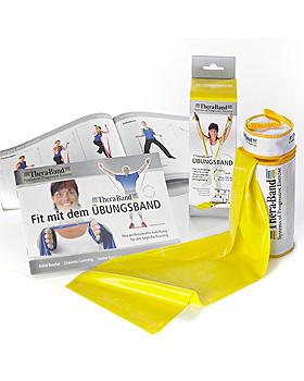 TheraBand 2,5 m, gelb/leicht, inkl. Türanker-Tasche mit Übungsanleitung, Thera Band, medishop.de