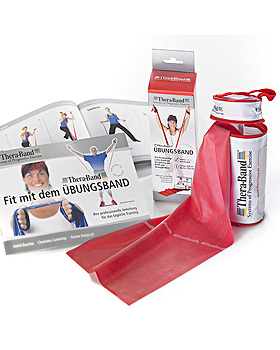 TheraBand 2,5 m, rot/mittel stark, inkl. T�ranker-Tasche mit �bungsanleitung, Thera Band, medishop.de