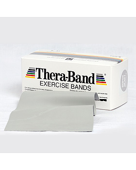 TheraBand 12,8 cm x 5,5 m, super stark - silber, Thera Band, medishop.de
