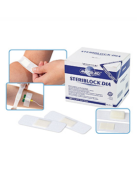 Steriblock Dia Wundauflagen steril weiß 86 x 25 mm (100 Stck.), Trusetal Verbandstoffwerk, medishop.de