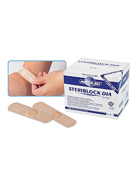 STERIBLOCK DIA Wundauflagen beige steril 95 x 28 mm (100 Stck.), Trusetal Verbandstoffwerk, medishop.de