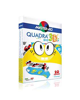 QUADRA 3D BOYS Wundverband zwei Formen Sortiment (20 Stck.), Trusetal Verbandstoffwerk, medishop.de