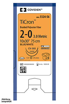 Ti-Cron C-13 4/0=1,5 blau Nahtmaterial Fadenlnge 45 cm (36 Stck.), Covidien, medishop.de