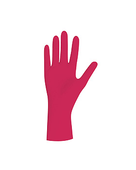 Red Pearl Nitril U.-Handschuhe Gr. L unsteril puderfrei rot (100 Stck.), UNIGLOVES, medishop.de
