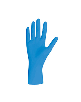 Blue Pearl Nitril U.-Handschuhe Gr. M unsteril puderfrei blau (100 Stck.), UNIGLOVES, medishop.de