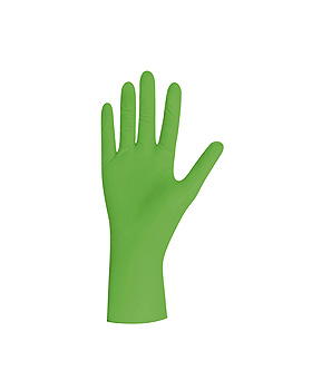 Lime Pearl Nitril U.-Handschuhe Gr. M unsteril puderfrei grün (100 Stck.), UNIGLOVES, medishop.de