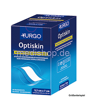 Optiskin Wundverband, steril, 53 x 70 mm (50 Stck.) #603350#, Urgo, medishop.de