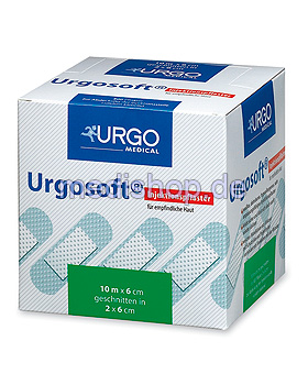 Urgosoft Injektionspflaster, 2 x 6 cm, wei, rundum klebend (500 Stck.), Urgo, medishop.de