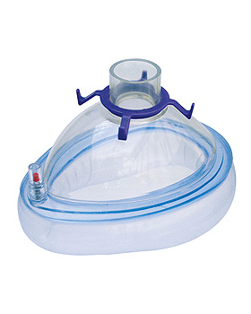 Einmal-Beatmungsmaske mit bel�ftbarem Kissen, Gr. 5 Erwachsene mittel, 10 St�ck, VBM Medizintechnik, medishop.de