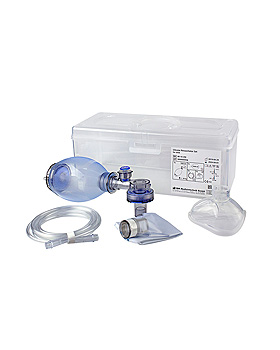 Silikon-Beatmungsbeutel-Set Kinder, in transparentem Koffer, VBM Medizintechnik, medishop.de