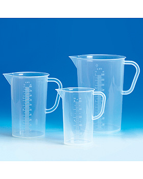 Messbecher, PP, erhabene Skala, 1000 ml, Vitlab, medishop.de