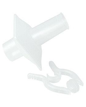 ECO-BVF PFT-Set mit ovalem Mundstck, Beisskante und Nasenklemme (75 Set), Vitalograph, medishop.de