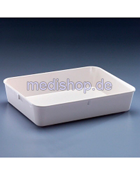 Instrumentenschale 290 x 160 x 60 mm, hoher Rand, weiß, Walch, medishop.de