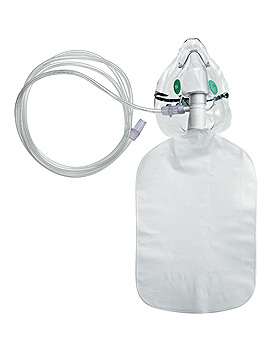 Inhalationsmaske (Kunststoff) mit Atembeutel und Schlauch, Weinmann, medishop.de
