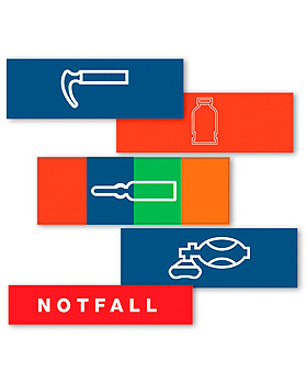 Set Kofferaufkleber Standard, Weinmann, medishop.de