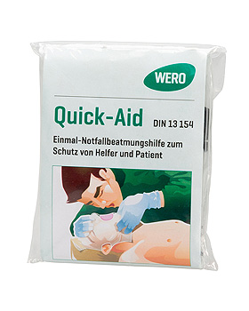 QUICK-AID Einmal-Notfallbeatmungshilfe, Wero, medishop.de