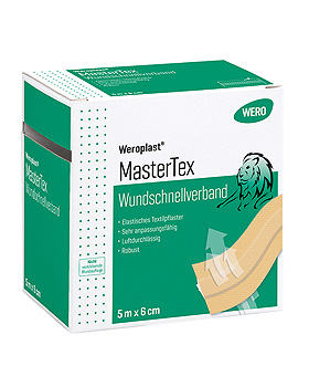 Weroplast MasterTex Wundschnellverband hautfarben 5 m x 6 cm, Wero, medishop.de