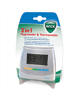 WICK 2-in-1 Hygrometer & Thermometer, WICK, medishop.de