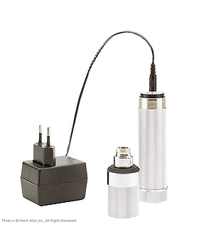 wiederaufladbarer NiCad-Handgriff 3,5 V mit Ladetransformator und Konverterring, WelchAllyn, medishop.de