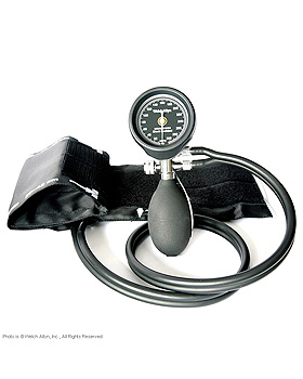 DuraShock Blutdruckmessgert DS55 schwarz,  50 mm, verchromt, 2-Schlauch,, WelchAllyn, medishop.de