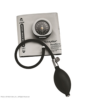 DuraShock Aneroid Sphygmomanometer DS45, mit integrierter einteiliger Manschette, WelchAllyn, medishop.de