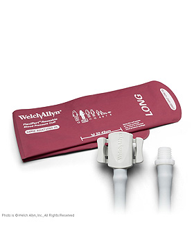 FlexiPort Manschette, wiederverwendbar, 1-Schlauch, fr Erw., gro, lang, WelchAllyn, medishop.de