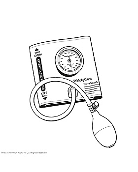 DuraShock Aneroid Sphygmomanometer DS44, mit bunter Kindermanschette, WelchAllyn, medishop.de