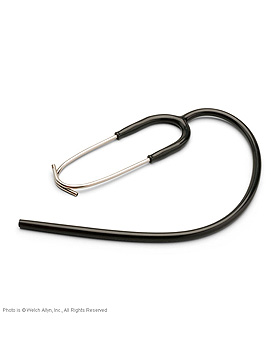 Ohrbgel/Feder-Set und Schlauch 71 cm, schwarz, WelchAllyn, medishop.de