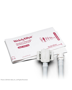 FlexiPort Einmal-Manschetten (20 Stck.) 1-Schlauch, fr Erwachsene, gro, WelchAllyn, medishop.de