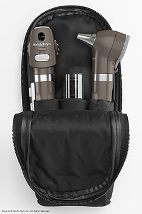 Pocket LED Set onyxschwarz, mit Softtasche, WelchAllyn, medishop.de