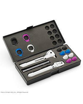 Pocket Plus LED Set perlwei, mit Hartschalenetui, WelchAllyn, medishop.de