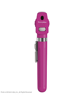 Pocket LED Ophthalmoskop opalviolett, inkl. Handgriff, WelchAllyn, medishop.de