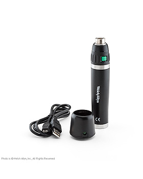 Li-Ionen Handgriff 3,5 V wiederaufladbar mit USB-Ladegert inkl. Ladekabel, WelchAllyn, medishop.de