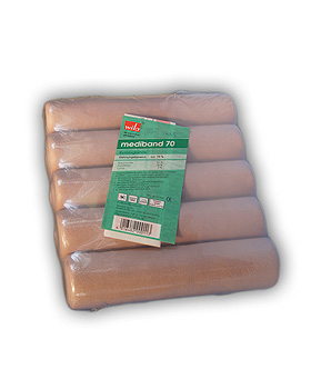 mediband 70 Kurzzugbinden 5 m x 20 cm, hautfarben, Restposten, Wila med, medishop.de