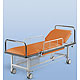 Patiententransportliege, Breite 70cm, Gestellfarbe reinweiß, Bezug schwarz, 1 Stück