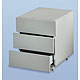 Unterfahrschrank mit drei Schubksten, wei beschichtet