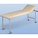 Untersuchungsliege, fahrbar, Gestellf. reinweiß, Breite 65cm, Höhe 65cm, Bezug schwarz, 1 Stück Untersuchungsliege, fahrbar, Gestellf. reinweiß, Breite 65cm, Höhe 65cm, Bezug schwarz, 1 Stück