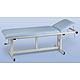 Massagebank, mit Handkurbel, Gestellfarbe reinweiß, Bezug schwarz, 1 Stück Massagebank, mit Handkurbel, Gestellfarbe reinweiß, Bezug schwarz, 1 Stück