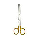 Chirurgische Schere, 14,5cm, stumpf/stumpf, gebogen, mit Hartmetall, 1 Stück