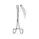 MIKULICZ, Peritoneumklemme 18cm,1x2 Z gebogen