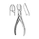LISTON, Knochensplitterzange, 14,0cm, gebogen