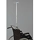 Infusionsstativ fr Rollstuhl mit 4 Haken verchromt, hhenverstellbar