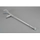 Alu-Krückenpaar silber mit Clipraster, 76-96 cm ausziehbar, 1 Stück