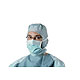 OP-Masken Foliodress mask Comfort Anti fogging, grn, in Entnahmekarton, 50 Stck