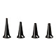 Dauergebrauchs-Tips Set, HEINE, schwarz, 2,4 - 5mm, 4 Stück