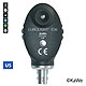 Ophthalmoskop-Kopf EUROLIGHT E36, 2,5 V, Blaufilter, USA-Version mit 6 Blenden